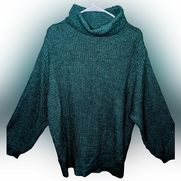 American Eagle Outfitters Sweaters - American Eagle Light Green Oversized Knit Turtleneck Sweater Size Large